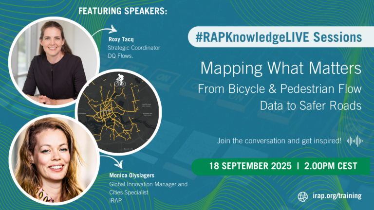 NEW #RAPKnowledgeLive Session 14: Mapping What Matters – From Bicycle & Pedestrian Flow Data to Safer Roads