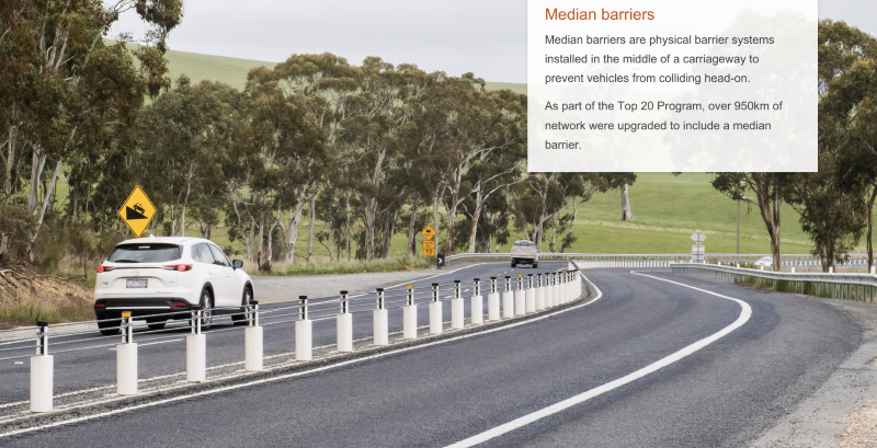 barriers with text 800